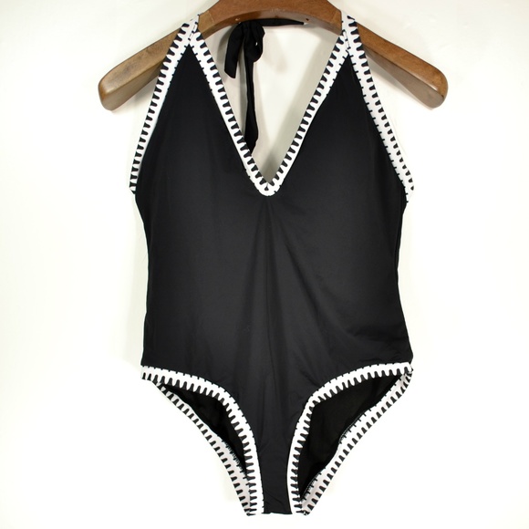 Tempt Me Other - TEMPT ME Women's One-Piece Halter Swimsuit - Large